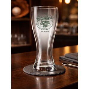 EUC Bobby Valentine Sports Gallery Cafe Beer Glass - Arlington TX Sports Bar